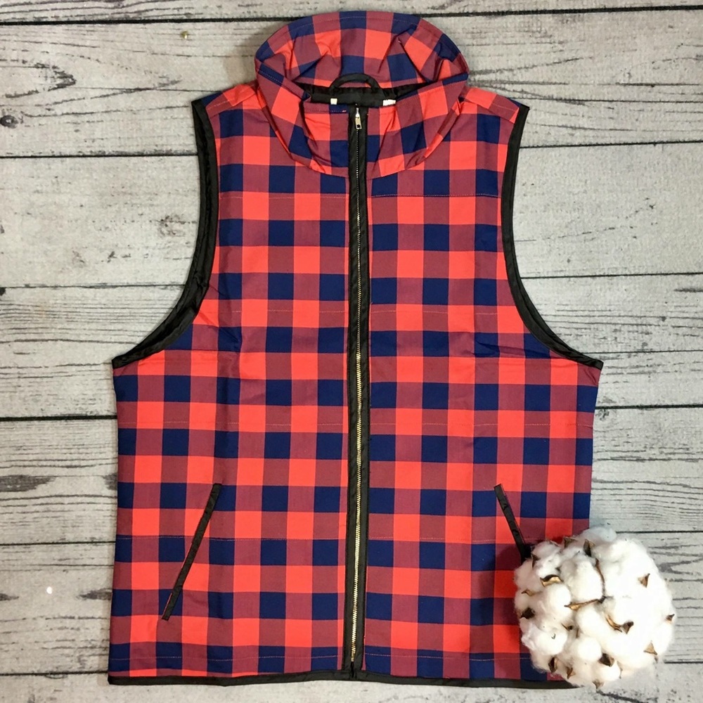 Buffalo checkered vest
